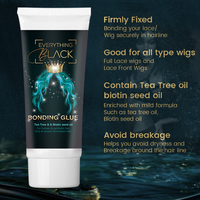 Kit de soins pour les cheveux, tissées et perruques, shampoing et après-shampoing, étiquette privée, colle de liaison, tissage