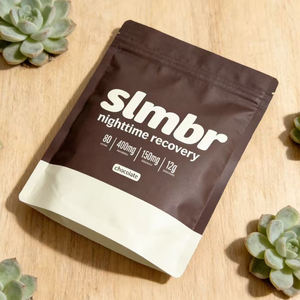 Échantillon gratuit de sacs d'emballage en plastique à fond plat, imprimés sur mesure, de qualité alimentaire, avec fermeture éclair, pour aliments, flocons d'avoine, poudre de cacao. - Product Image 6