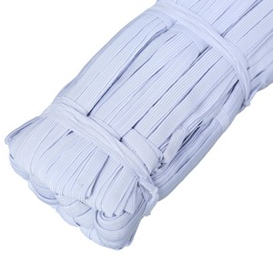 3mm/<span class=keywords><strong>5mm</strong></span>/8mm phẳng đàn hồi ban nhạc đàn hồi ban nhạc cao su màu đen trắng độ đàn hồi cao phẳng ban nhạc đàn hồi cho còng, phụ kiện may mặc - Product Image 2