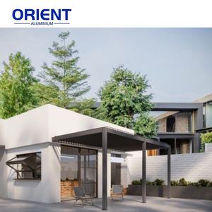 Système de pergola étanche de qualité supérieure Persiennes <span class=keywords><strong>en</strong></span> aluminium réglables Ecrans de confidentialité <span class=keywords><strong>Kit</strong></span> de pergola <span class=keywords><strong>en</strong></span> aluminium bioclimatique - Product Image 2