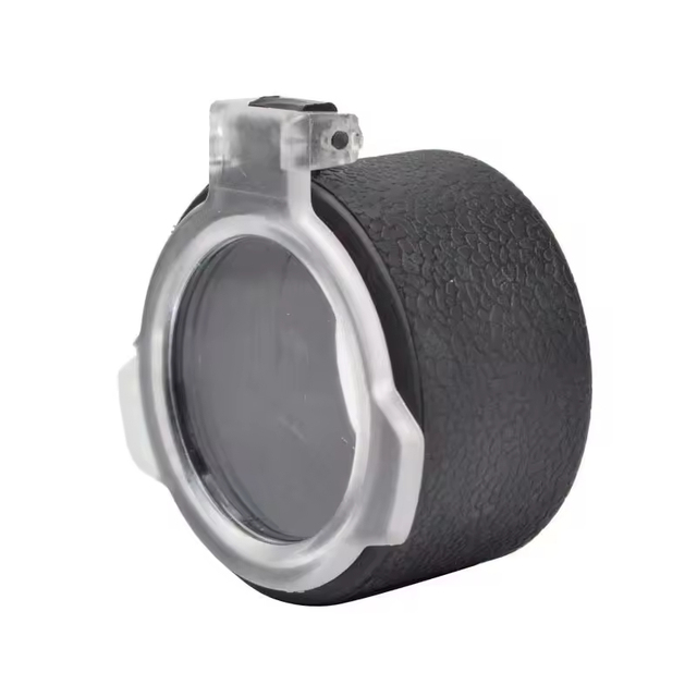 Professional Snap On Lens Protector Cover Transparent Elastic Aluminum Alloy Leather Texture Scratch Resistant Outdoor Equipment
