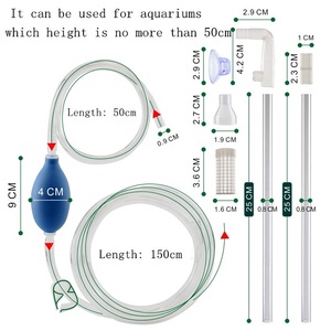 ชุดอุปกรณ์ทำความสะอาดตู้<span class=keywords><strong>ปลา</strong></span> พร้อมที่ดูดน้ำและเปลี่ยนน้ำ  วัสดุพลาสติก สำหรับอุปกรณ์เสริมตู้ปลา - Product Image 2