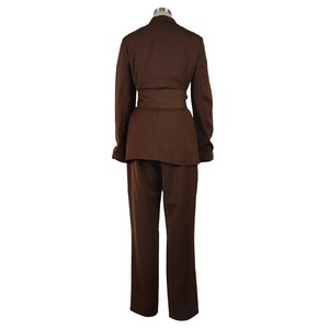 Ensemble 2 pièces mode pour femme : costume et pantalon épais à lacets, style senior - Product Image 6