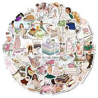 56 pegatinas de PVC impermeables con diseño de grafiti exquisito para decorar fundas de teléfono, cuadernos y botellas de agua.