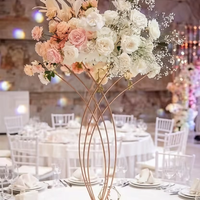 Support à fleurs en fer forgé motif sirène, ensemble de décoration de table d'allée et de table en T pour mariage