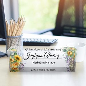 Thiết Kế Độc Đáo Trên Rõ Ràng <span class=keywords><strong>Acrylic</strong></span> Glass Khối Văn Phòng Bàn Trang Trí Văn Phòng Bảng Tên Văn Phòng Cá Nhân Tùy Chỉnh Tấm Cho Bàn - Product Image 4