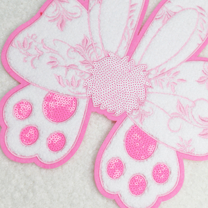 แผ่นแววสำหรับเทศกาลอีสเตอร์ chenille แบบสั่งทำแผ่นติดรูปกระต่ายขนาดใหญ่ออกแบบได้ตามที่ต้องการ - Product Image 3