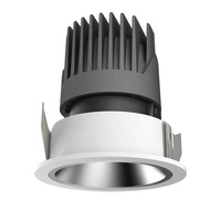 Projecteur de plafond LED à intensité variable, boîtier antireflet d'intérieur 5w 12 W 15w 7W aluminium moderne IP20 encastré Cob Led Spot