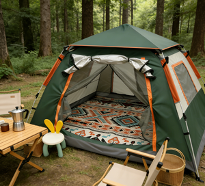 เต็นท์แคมป์ปิ้งพกพาแบบชั้นเดียว ผ้าอ๊อกซ์ฟอร์ด กันน้ำ กันลม อัตโนมัติ สำหรับทุกฤดู ขายส่ง - Product Image 2