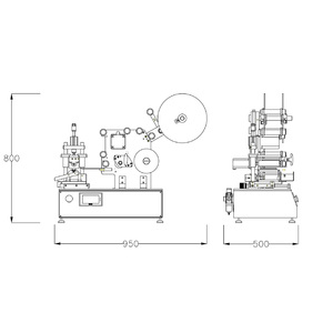 Machine d'étiquetage dédiée aux seringues YN-202 pour batteries, stylos roller, tubes à essai, crayons à sourcils, liquides buccaux et gloss à lèvres - Product Image 3