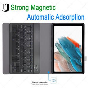 เคสคีย์บอร์ดไร้สายแบบถอดแม่เหล็กร้อน,สำหรับ <span class=keywords><strong>Samsung</strong></span> <span class=keywords><strong>Galaxy</strong></span> Tab <span class=keywords><strong>A6</strong></span> A8 A7 <span class=keywords><strong>Lite</strong></span> S6 <span class=keywords><strong>Lite</strong></span> S7 FE S8 Plus - Product Image 4