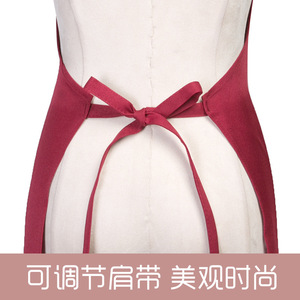 Delantales Personalizados de Color Sólido, Talla Única, Poliéster Repelente al Agua, para Cocina, Hogar, Cafetería, Ropa de Trabajo - Product Image 4