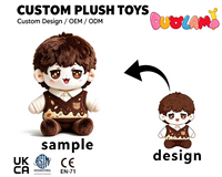 Peluche personnalisée en forme de personnage de dessin animé, douce et moelleuse, pour cadeau d'anniversaire