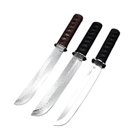 Couteau à lame fixe en acier de Damas, couteau de survie en plein air, couteau de camping, couteau de chasse EDC