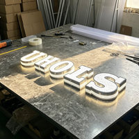 Lettres lumineuses LED 3D personnalisées - Décoration publicitaire étanche avec télécommande pour bureau, restaurant, bar et plus