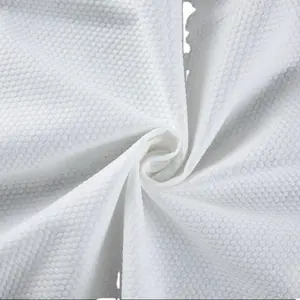Trắng Sợi nhỏ không dệt làm sạch vải thấm bông hữu cơ ướt spunlace vải không dệt