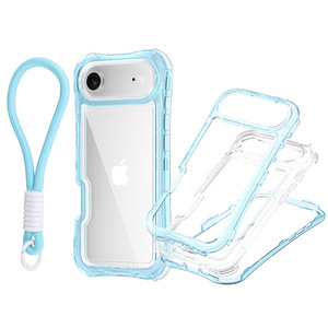 กันกระแทก TPU กันกระแทกพร้อมสายรัดข้อมือเคสโทรศัพท์โปร่งใสอะคริลิคสำหรับ iPhone 17 16 15 - Product Image 6