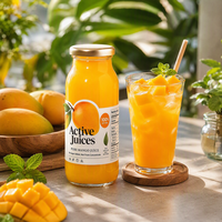 Étiquettes personnalisées pour bouteilles de jus de mangue - Rouleaux d'autocollants adhésifs en vinyle résistants à l'eau, à l'huile et au froid pour jus de fruits et boissons