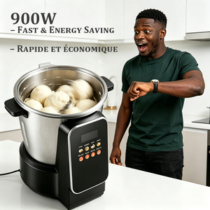 Robot culinaire Foufoumix, mélangeur pour Fufu, capacité 6L, multifonctionnel, haute puissance, en acier inoxydable - Product Image 2