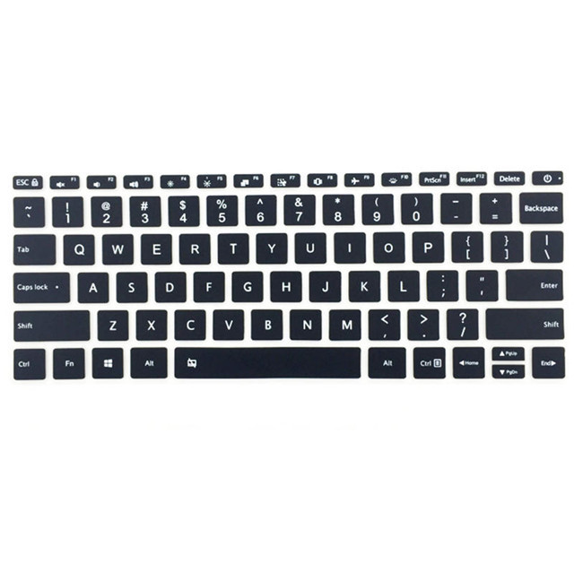 Silicone Laptop Keyboard Protector Arabic Custom Language Waterproof Antibacterial Easy to Clean Opp Bag Stock Dongrong 1MM