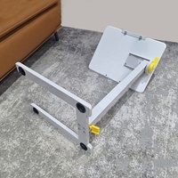Table d'ordinateur portable pliable en acier moderne réglable en hauteur table de bureau à gaz pour chevet canapé pneumatique meubles de salon