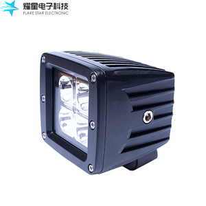 ไฟส่องสว่างแบบ LED สี่เหลี่ยม 12W ยี่ห้อ Flare Star Electronic ตัวเรือนอะลูมิเนียมอัลลอยด์ สำหรับใช้งานออฟโรด - Product Image 1
