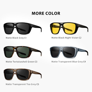 Occhiali da sole per visione notturna rettangolari per guida e cura degli occhi - Product Image 3