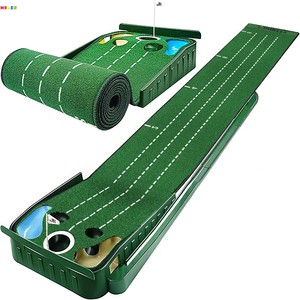 5 trous Base en bois <span class=keywords><strong>Golf</strong></span> Putting Mat <span class=keywords><strong>Tapis</strong></span> de gazon <span class=keywords><strong>Golf</strong></span> Harzard Putting Green Mat Putting Green Practice <span class=keywords><strong>Tapis</strong></span> de <span class=keywords><strong>golf</strong></span> - Product Image 1