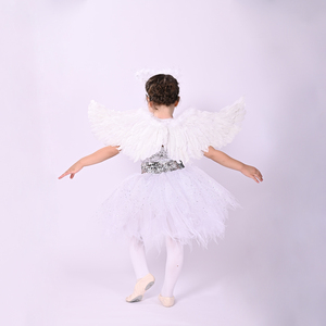 Nuovi Arrivi: Abbigliamento <span class=keywords><strong>da</strong></span> Danza per Bambini, Ali d'Angelo, Costumi <span class=keywords><strong>da</strong></span> Principessa, Colore Bianco - Product Image 2