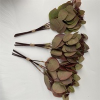 Grandes fleurs artificielles, feuilles artificielles, poignée en colle souple, feuille de grenade