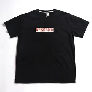 T Shirts For Men Stylish 2023 Summer Black Colour Cotton Letter Printed T-shirt Factory Wholesale High Quality Top
