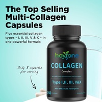 Capsules de protéines multi-collagènes de marque privée OEM, types I, II, III, V, X, pour la peau, les cheveux, les ongles et le soutien des articulations, complément de 150 unités
