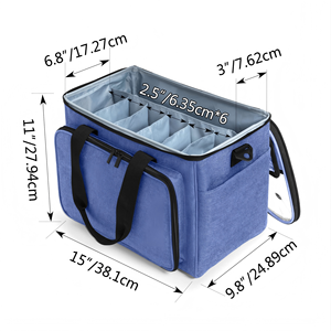 Bolsa Grande para Tejer, Organizador de Hilos, Bolsa de Transporte Portátil para Ganchillo, Bolsas para Hilos para Tejer en Movimiento, para <span class=keywords><strong>Agujas</strong></span> de Tejer - Product Image 6