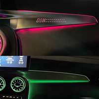 Accessoires de ventilation automobile SJC pour Mercedes-Benz Classe C W205 GLC X253 2015-2021 LHD/RHD, mise à niveau de l'éclairage d'ambiance de voiture en 64 couleurs