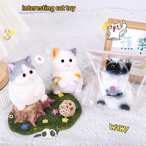 Jincan Lindo Gato de Peluche Antiestrés de Simulación, Muñeco de Alivio del Estrés, Venta al por Mayor de Fábrica, Regalo Festivo, Juguetes para Apretar - Product Image 4