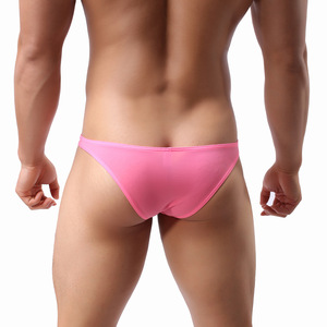 <span class=keywords><strong>Ropa</strong></span> <span class=keywords><strong>Interior</strong></span> Sexy de Cintura Baja <span class=keywords><strong>para</strong></span> <span class=keywords><strong>Hombre</strong></span> y Mujer, Transpirable, Moldeadora, Elástica, de Seda de Hielo, con Patrón Sólido y Tejido Jacquard - Product Image 4