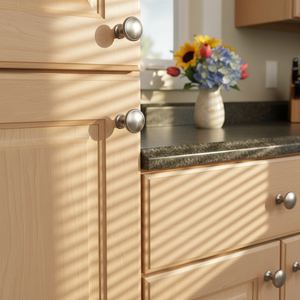 Zinc Alloy Modern Furniture <strong>Knob</strong> Brushed Nickel Single Hole Cabinet Pull Durable Antirust Kitchen <strong>Drawer</strong> Cupboard Wardrobe - Product Image 3