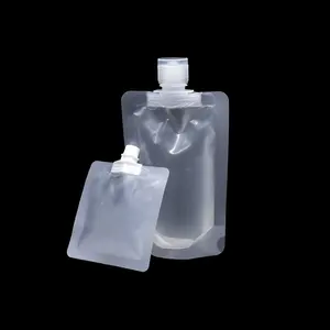 공장 도매 샴푸 로션 백 액체 마스크 포장 젖빛 플랩 흡입 노즐 비닐 가방