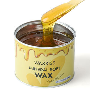 Waxkiss Cera Depilatoria Professionale da 400g e Cera Liposolubile Depilatoria in Barattolo Cera Morbida al Miele per Depilazione a Caldo - Product Image 1