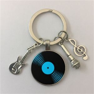 Custom Promotional DJ LP Vinyl Music Metal <b>Key</b> <b>Chains</b> Wholesale Record Music Festival Souvenir Gifts Microphone Violin <b>Key</b> <b>Chain</b> - Product Image 4