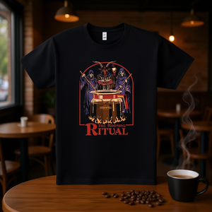 Camiseta Coffee Ritual negra con estampado gráfico para hombre, talla mediana - Product Image 3