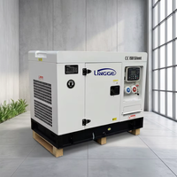 Generador Diésel Súper Silencioso LINGGE de 15Kw 20Kw 25Kw, Portátil, para Uso Doméstico