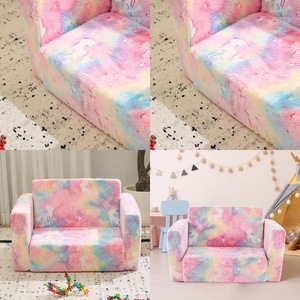 Canapé-lit pliable coloré en mousse compressée pour enfants et bébés, idéal pour le salon - Product Image 3