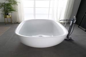 <span class=keywords><strong>Baignoire</strong></span> autoportante en acrylique avec massage par jets d'air, design moderne et épuré pour usage domestique et hôtelier, forme ovale, longueur 1,7 m, vente en gros - Product Image 2