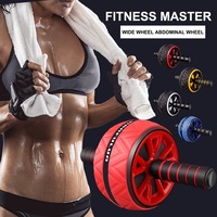 Accessoires de gymnastique Roues Abs sans bruit Roues abdominales Entraîneur Abs Roller Stretch pour l'exercice des bras, de la taille et des jambes