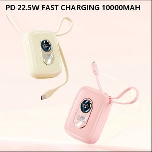 10000Mah High Capacity Li-Polymer <b>Battery</b> Power Bank LED Display PD22.5W Super Fast Charging Ultra Slim Dual <b>Cable</b> Type-C - Product Image 2