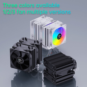 SNOWMAN MX6 Kosten günstiger schwarzer RGB-CPU-Kühler TDP150W Schwarzer <span class=keywords><strong>Computer</strong></span> kühler Hoher Luftstrom mit 2 Lüftern - Product Image 2