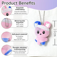 Peluche personnalisée avec logo, ours, lapin, chien vêtu, poupée douce, animal en peluche, porte-clés, vente en gros, OEM, ODM, fabricant