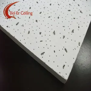 Bahan langit-langit palsu Panel langit-langit pabrik Beihua 600x1200 ubin langit-langit serat Mineral akustik