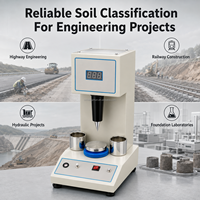 Instrument numérique de mesure des limites de liquidité du sol, testeur à double cône 76g 100g pour laboratoire de contrôle qualité routier